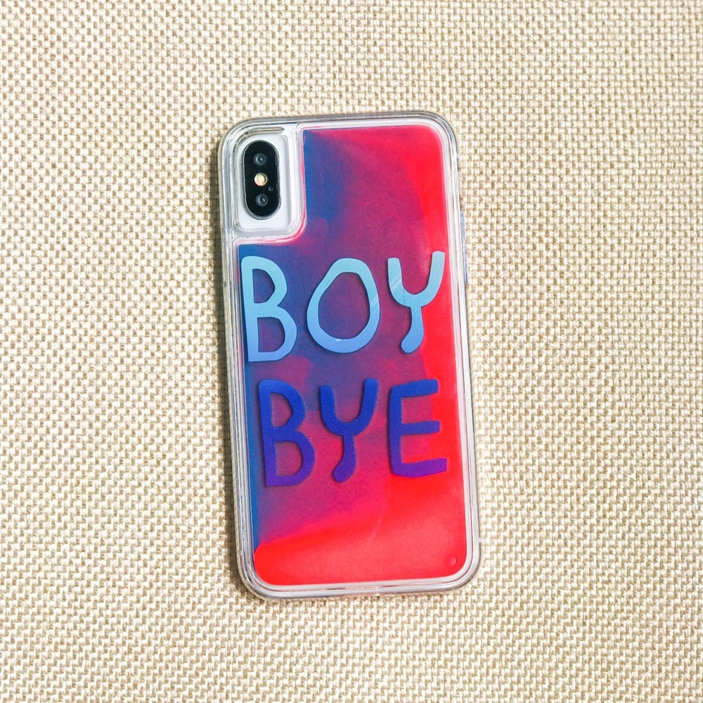 Boy Bye! Neon Sand iPhone case